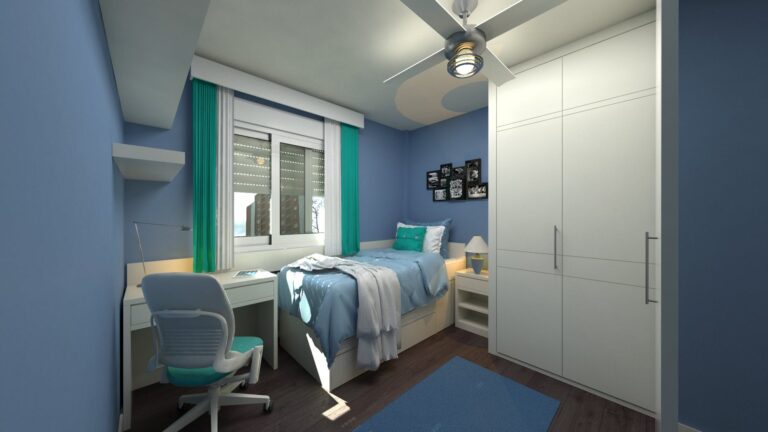 desain kamar tidur 3x3 sederhana